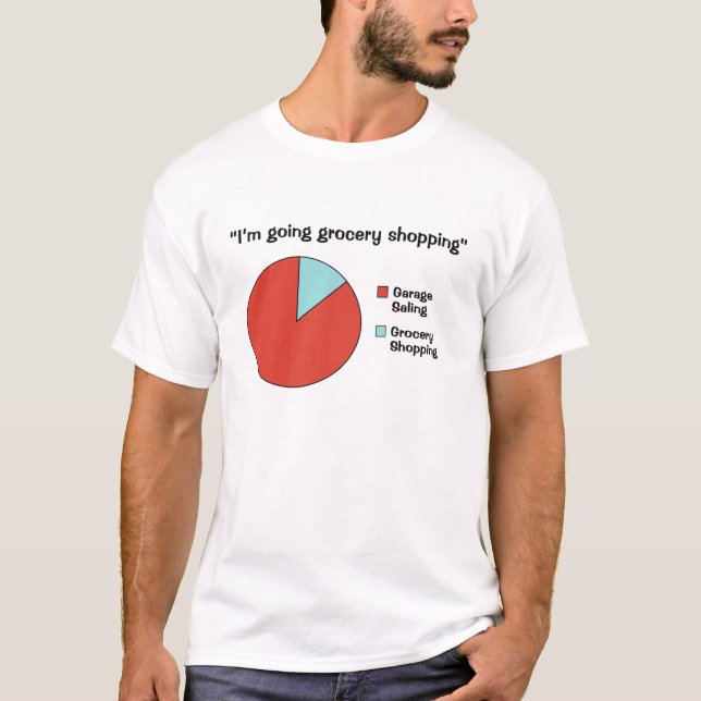 T-shirt de vente de garage amusant (Devant)