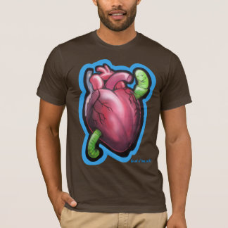 T-shirt de ver de coeur