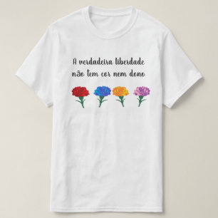 T-shirt De verdadeira de liberdade de não de tem de cor un