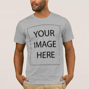T-Shirt de vêtement américain (Aménagé) : Gris chi