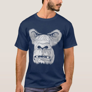 T-shirt de visage de gorille