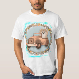 T-Shirt De Voiture Poméranienne Fancy