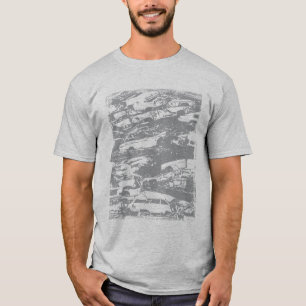 T-shirt de voitures d'ordure de yard de chute