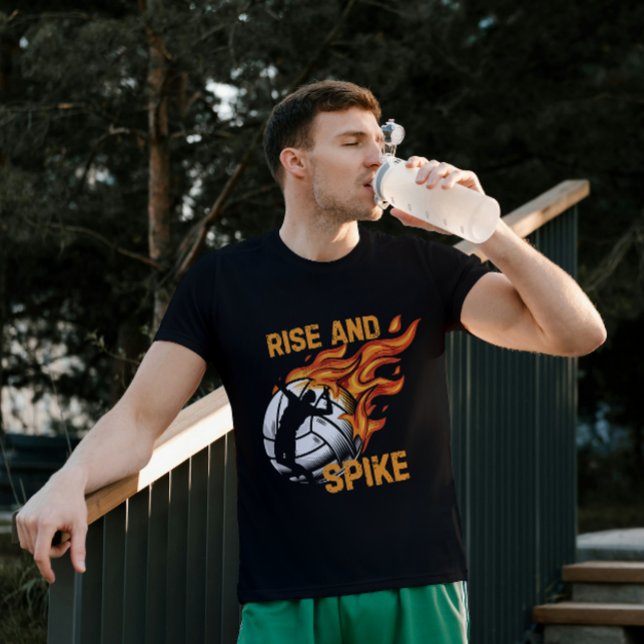 T-shirt de volley-ball de levage et de Spike Funny (Créateur téléchargé)