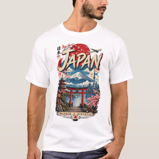 T-Shirt de voyage au Japon | Mont Fuji Vintage Jap