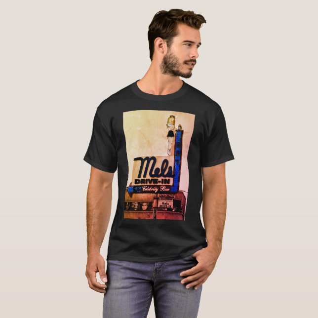 T-shirt de wagon-restaurant des années 50 (Devant entier)
