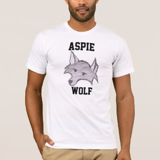 T-shirt de "Wolfie" de loup d'Aspie