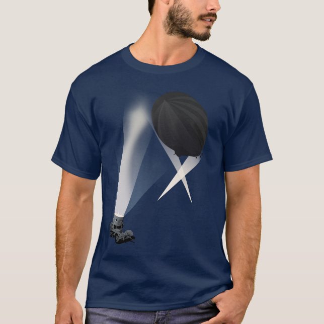 T-shirt de Zepplin de projecteurs (Devant)