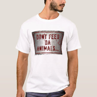 T-shirt de Zoe de gorille - n'alimentez pas les