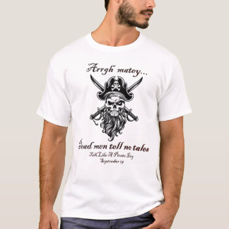 T-shirt Dead Men Tell No Tales Pirate Themed Graphic