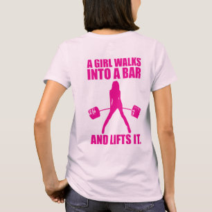 T-shirt Deadascenseur - Une Fille Se Promène Dans Un Bar E