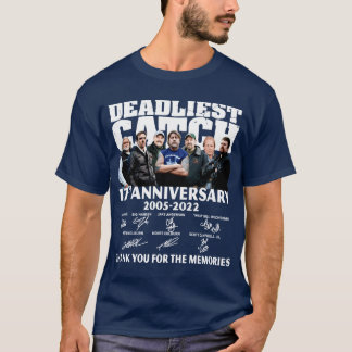 T-shirt Deadliest Catch 17e anniversaire 20052022 amis