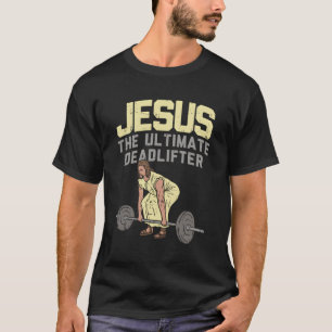T-shirt Deadlift Jesus I Christian Exercice de musculation