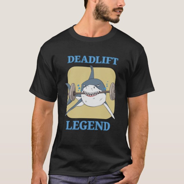 T-shirt Deadlift Legend Powerlifter Exercice de constructi (Devant)