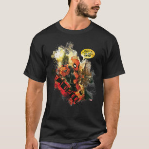 T-shirt Deadpool Extérieur Au Chemin Nerd