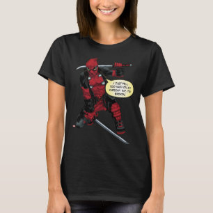 T-shirt Deadpool Kneeling Avec Des Épées