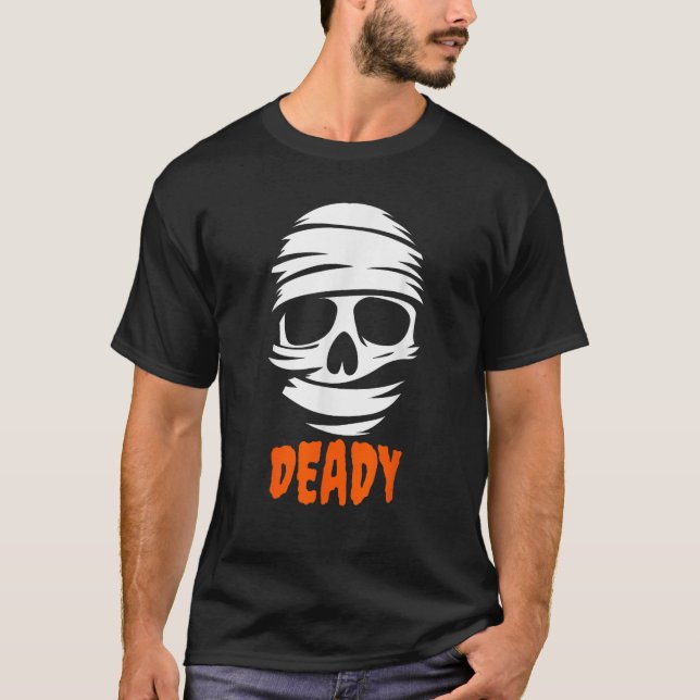 T-shirt Deady Mummy Couples Halloween Costume For Dad Fath (Devant)