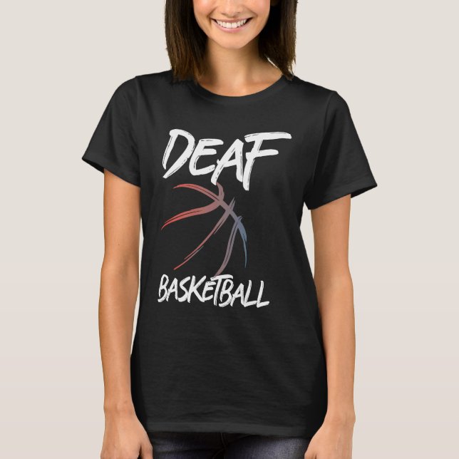 T-shirt Deaf Ball Basketball  Deafball (Devant)