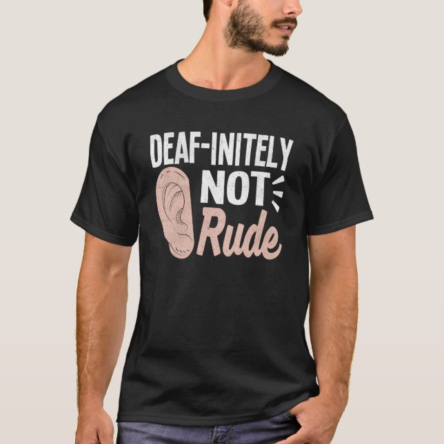 T-shirt Deaf Pride ASL Sign Language I Used Hearing Aid Fo (Devant)