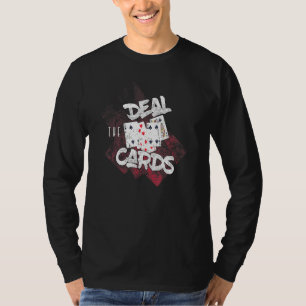 T-shirt Deal Les Cartes Poker Blackjack Card Jeu Tee
