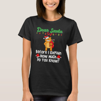 T-shirt Dear Santa Before I Explain How Much Do You Know_3