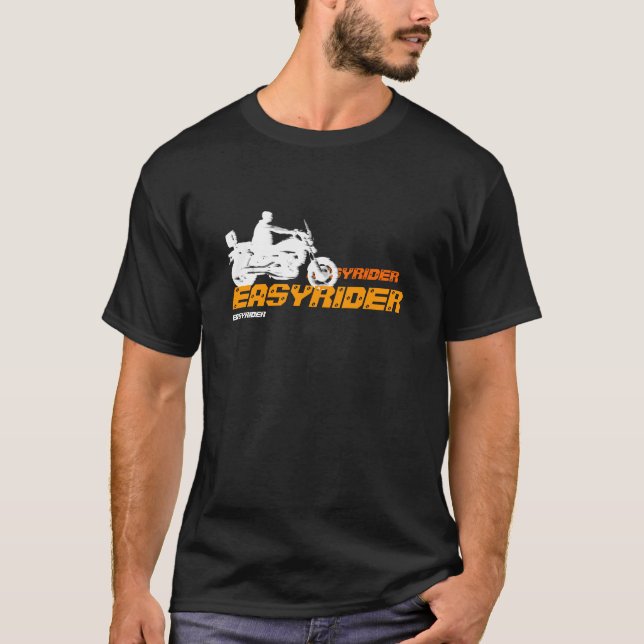 T-shirt d'easyrider - habillement foncé (Devant)
