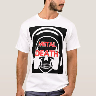 T-shirt Death Metal bande avec écouteur