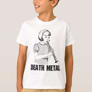 T-shirt Death Metal Funny Music Genre Humour métallique lo