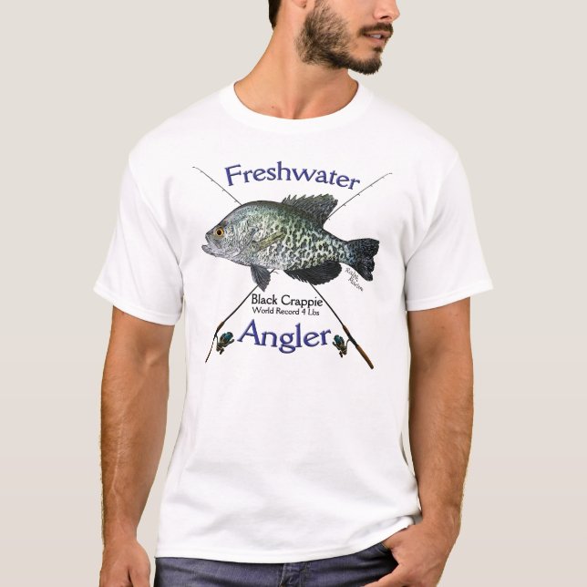 T-shirt d'eau douce de pêche de pêcheur à  la (Devant)