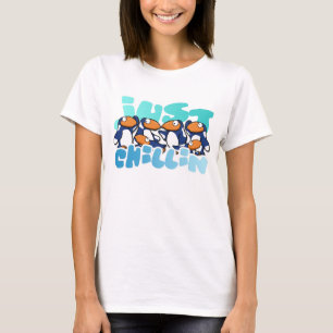 T-shirt Débardeur de dames de Chillin de pingouin juste