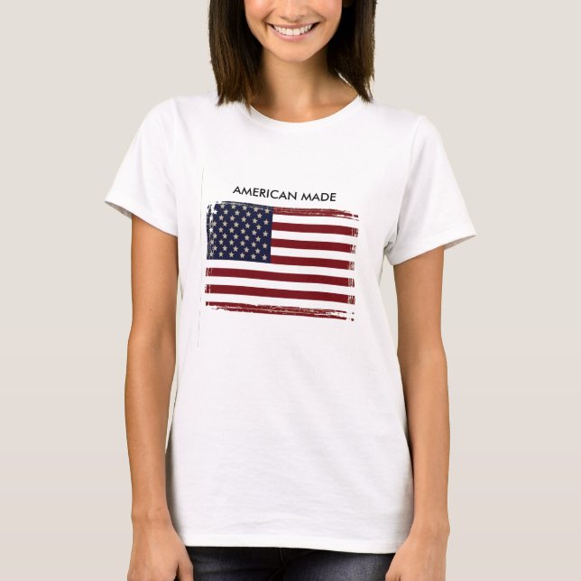 T-shirt débardeur de maternité "made American" (Devant)