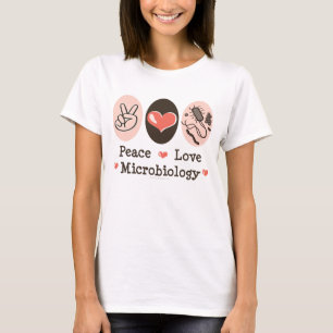 T-shirt Débardeur de microbiologie d'amour de paix