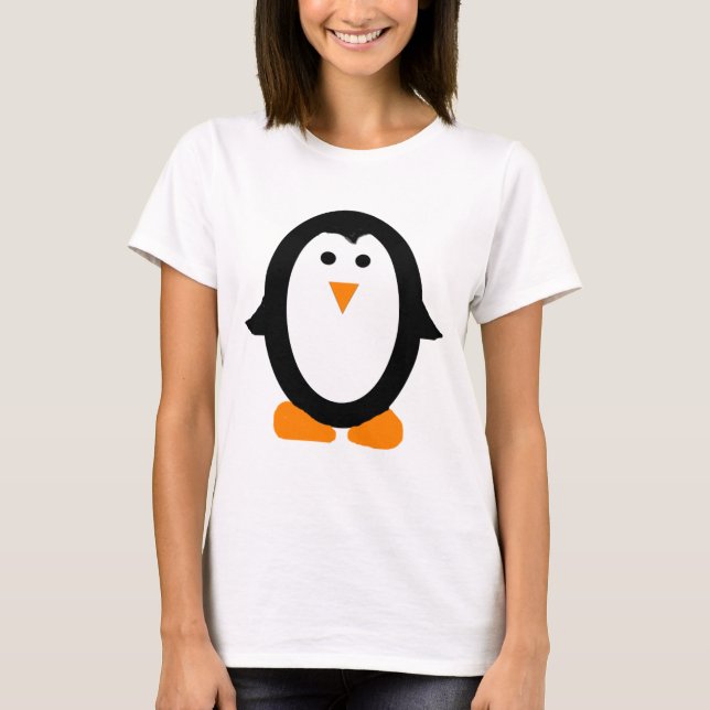 T-shirt Débardeur de pingouin blanc mignon (Devant)