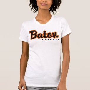 T-shirt Débardeur de Twirler de bâton de manuscrit de