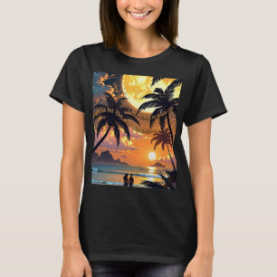 T-shirt Débardeur graphique ADOM Premium Tropical Sunset p