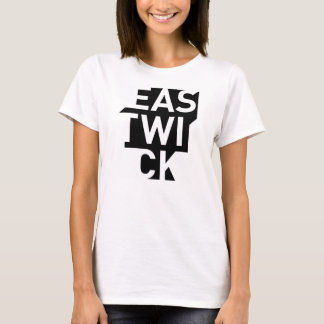 T-shirt Débardeur Vert-dans-Noir du logo des femmes