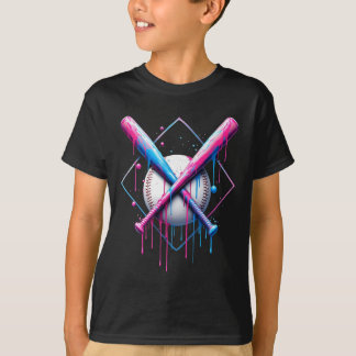 T-shirt Débit De Baseball Pour Garçons Ice Cream Drip Jeun