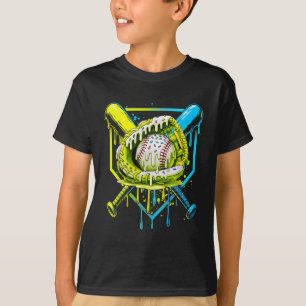 T-shirt Débit De Baseball Pour Garçons Ice Cream Drip Jeun