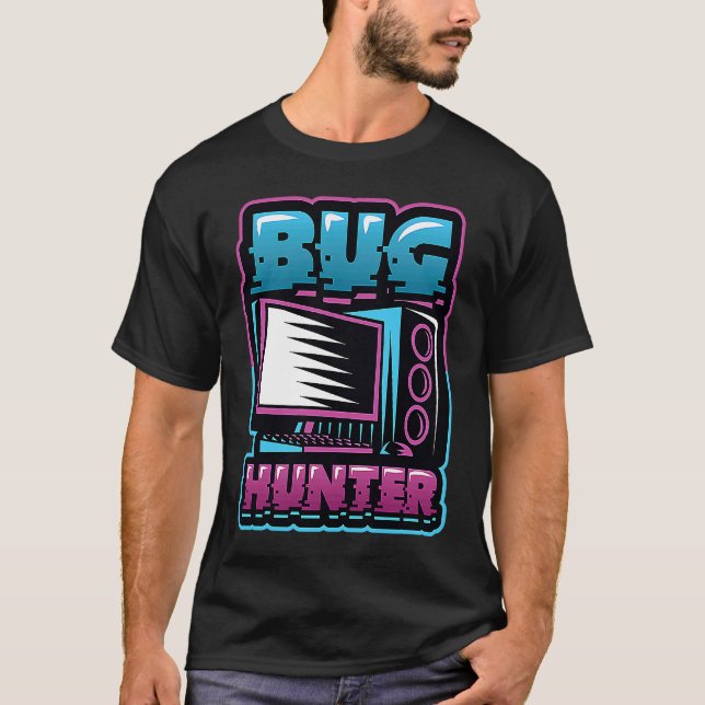 T-shirt Débogueur de codage du progameur de bogues (Devant)