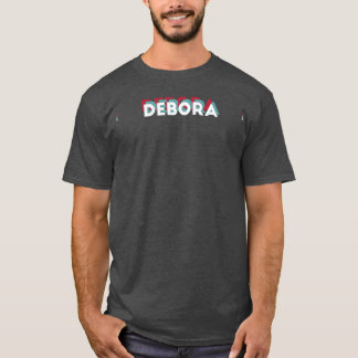 T-shirt Debora Nom Drôle Nom Debora thème des années 80