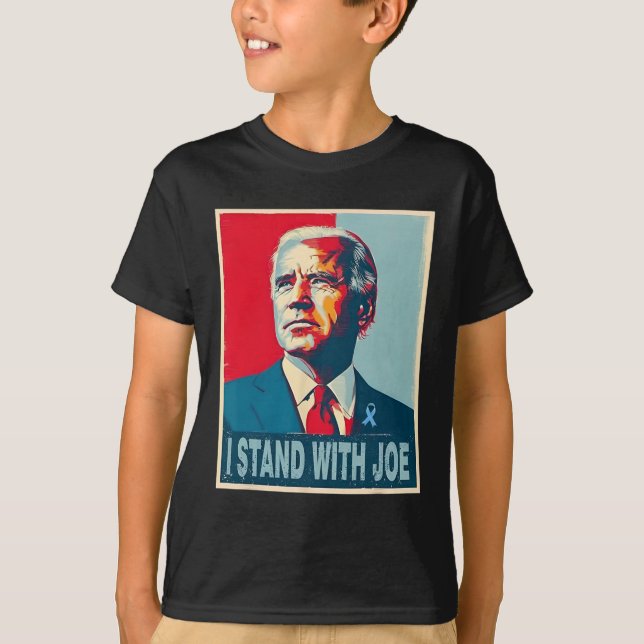 T-shirt Debout Avec Joe Support Énoncé De Campagne De Ruba (Devant)