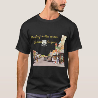 T-shirt debout dans le coin winslow arizona