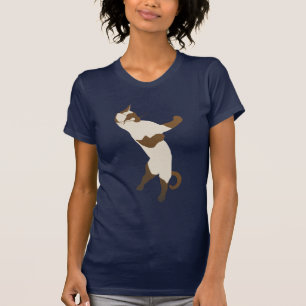 T-shirt debout de chat siamois