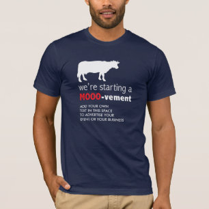 T-shirt Début drôle d'amant de vache à exploitation