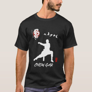T-shirt Débutant Chow Gar Calligraphie Arts Martiaux Chino