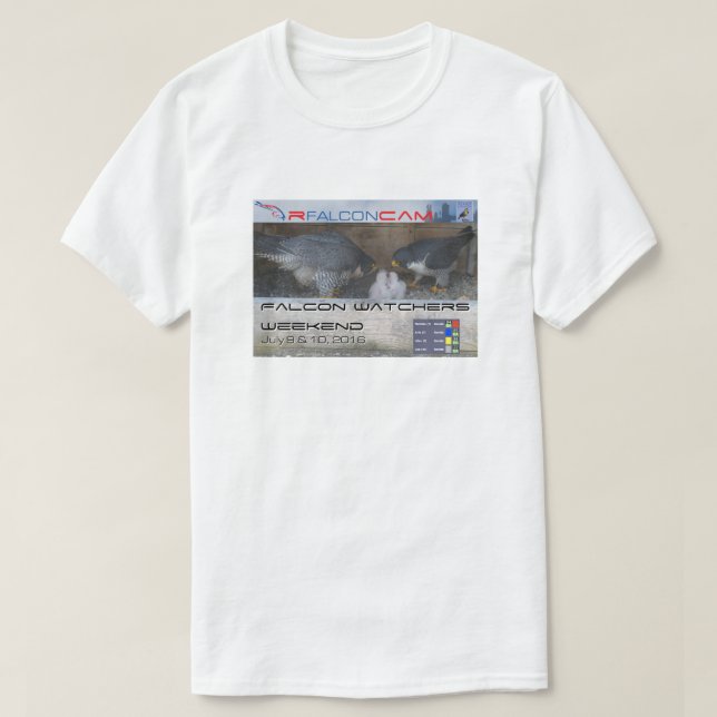 T-shirt Décalage 2016 du week-end T d'observateur de (Design devant)