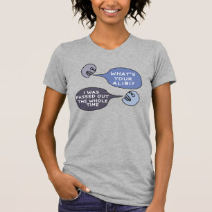 T-shirt décédé alibi mensonges t-shirt
