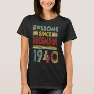 T-shirt DÉCEMBRE 1940 T 79 ans 79e anniversaire Décora
