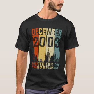 T-shirt Décembre 2003 20 Ans D'Être Impressionnant