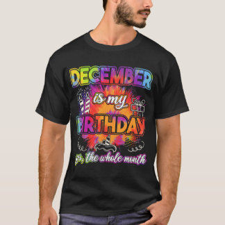T-shirt Décembre est mon anniversaire Bday